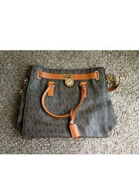 Michael Kors Large Brown Signature Hamilton NS Tote